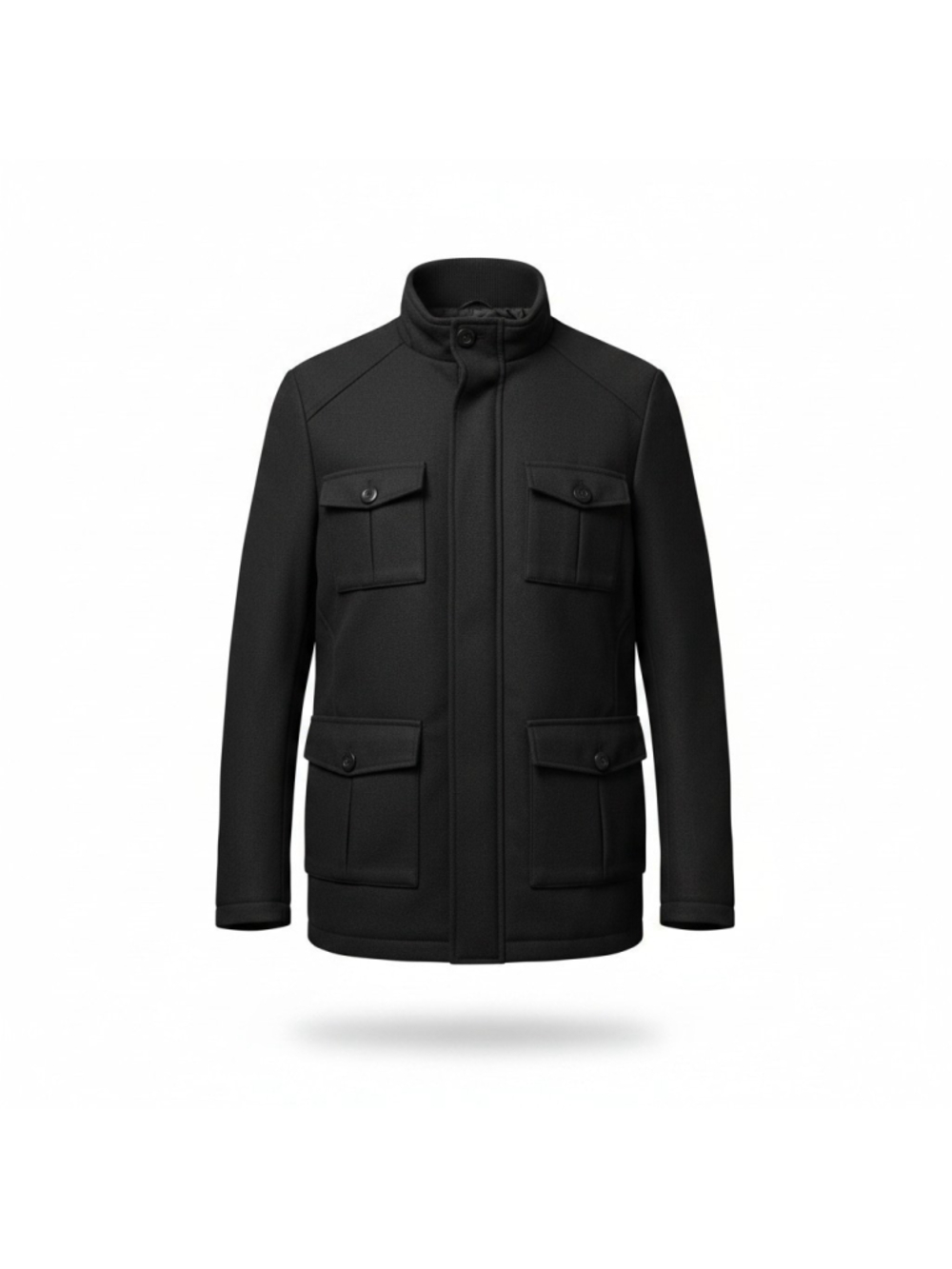 Rock Republic Men Wool Blend Outerwear Long-Sleeves Bomber Jacket Large NWT $150